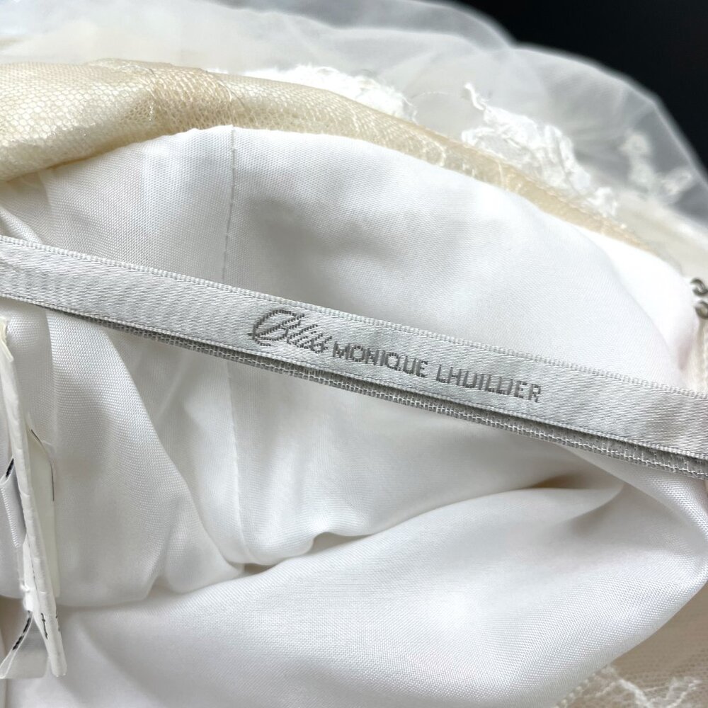 Monique Lhuillier Bliss Tiered Ballgown Wedding Dress - Picture 7 of 13